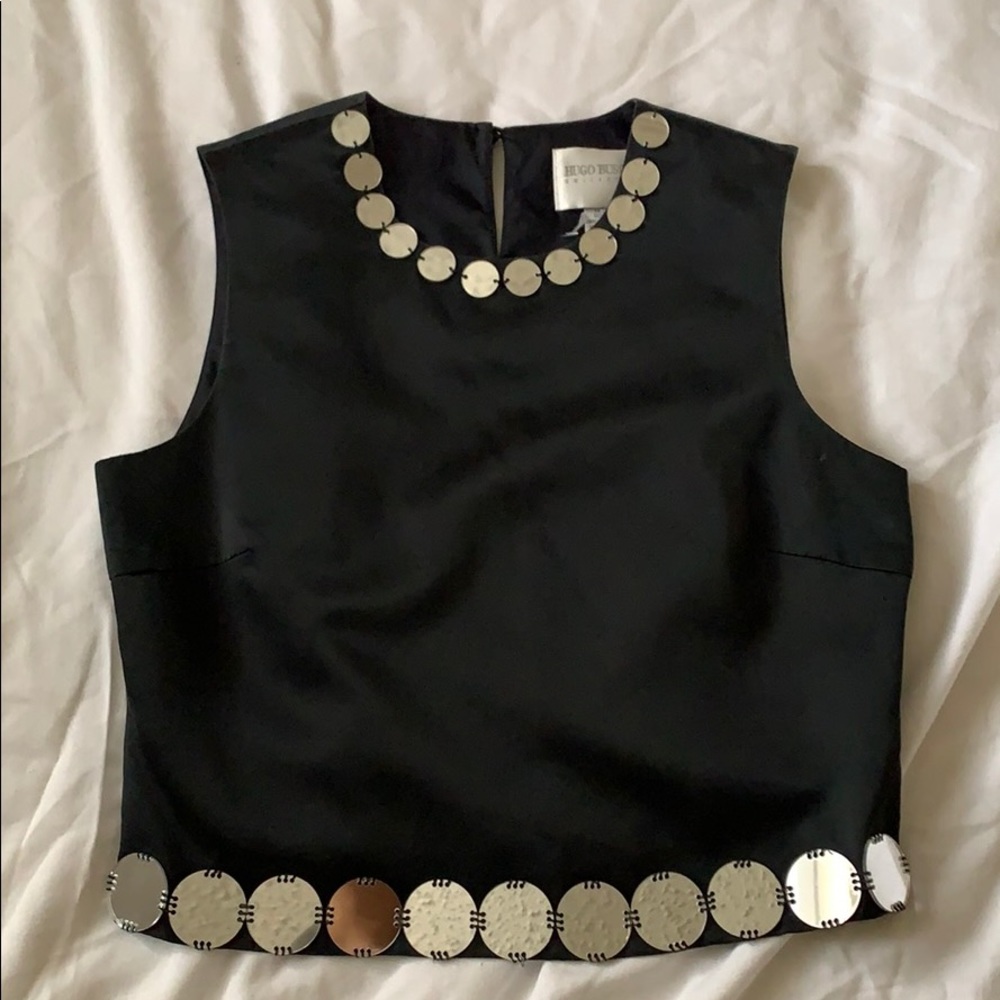 Vintage Hugo Buscati Black Mirror a Crop Top 4
